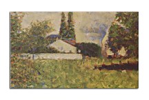 Georges Seurat Obraz - A house between trees zs18163