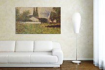 Georges Seurat Obraz - A house between trees zs18163