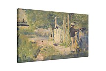 Georges Seurat Obraz - Man Painting his Boat zs18169