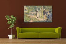 Georges Seurat Obraz - Man Painting his Boat zs18169