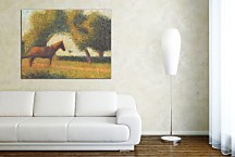 Horse and cart - Georges Seurat Obraz zs18170