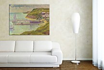 Harbour at Port-en-Bessin at High Tide - Georges Seurat Obraz zs18174