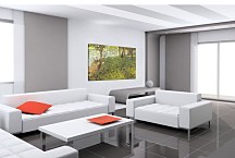 Georges Seurat Obraz - Landscape with Figure. Study for 'La Grande Jatte' zs18175