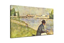 Georges Seurat Obraz - Seated Man. Study for "Bathers at Asnieres" zs18177