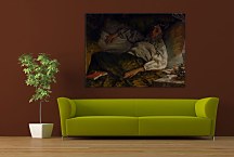 Obraz James Tissot A Reclining Lady zs18188