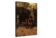 Obraz James Tissot - Beating the Retreat in the Tuileries Gardens zs18199