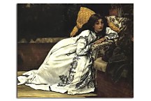 A Girl in an Armchair Obraz James Tissot zs18214