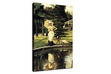 In an English Garden - Reprodukcia James Tissot  zs18221