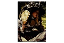 Reprodukcia James Tissot - Girl with a fan zs18228