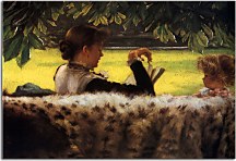 Reading A Story James Tissot obraz - zs18250