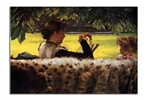 Reading A Story James Tissot obraz - zs18250