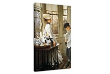 Reading the News James Tissot obraz - zs18251