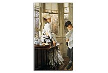 Reading the News James Tissot obraz - zs18251