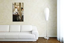 Reading the News James Tissot obraz - zs18251