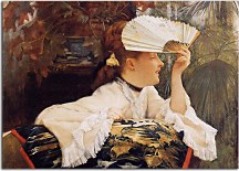 The Fan James Tissot obraz - zs18272