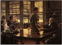 The Prodigal Son in Modern Life: The Departure James Tissot obraz - zs18283