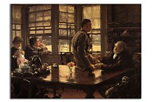 The Prodigal Son in Modern Life: The Departure James Tissot obraz - zs18283