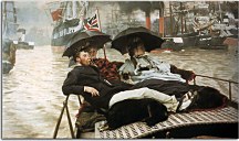 The Thames James Tissot Reprodukcia zs18288