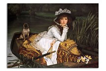 Young Lady In A Boat James Tissot Reprodukcia zs18304