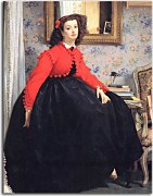James Tissot obraz - Portrait of Mlle. L.L. zs18305