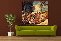 Reprodukcie Tizian - Bacchanal zs18321