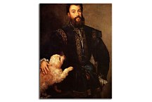 Tizian reprodukcia - Portrait of Federico II Gonzaga zs18325