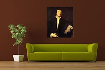 Tizian Obrazy - Man with a Glove zs18326