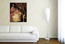 Tizian obraz - Portrait of Pope Paul III, Cardinal Alessandro Farnese and Duke Ottavio Farnese zs18332