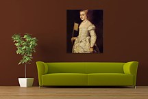 Portrét Dámy v bielom zs18344 - Tizian obraz