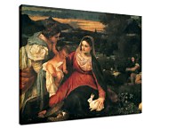 Madonna and Child with St. Catherine and a Rabbit zs18345 - Tizian obraz