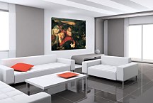 Madonna and Child with St. Catherine and a Rabbit zs18345 - Tizian obraz