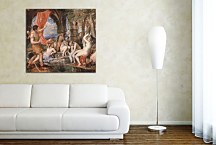 Tizian obraz - Diana a Actaeon zs18354