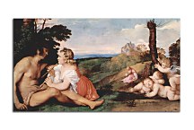 Tizian obraz - The Three Ages of Man zs18355