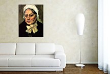 Vincent van Gogh Obraz - Head of an Old Woman with White Cap The Midwife zs18365