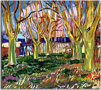 Vincent van Gogh Obraz - Avenue of Plane Trees near Arles Station zs18378