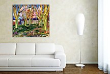 Vincent van Gogh Obraz - Avenue of Plane Trees near Arles Station zs18378