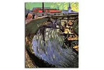 Vincent van Gogh Obraz - Canal with Women Washing zs18382