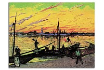 Obrazy Vincent van Gogh - Coal Barges zs18384