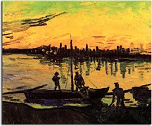 Reprodukcie Vincent van Gogh - Coal Barges zs18385