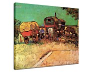 Vincent van Gogh Obraz - Encampment of Gypsies with Caravans zs18387