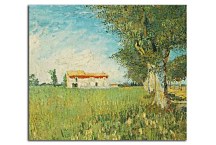 Reprodukcie Vincent van Gogh - Farmhouse in a Wheat Field zs18389