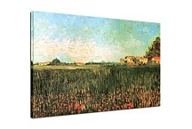 Farmhouses in a Wheat Field Near Arles zs18391 - Vincent van Gogh obraz
