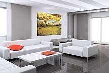  Vincent van Gogh obraz Landscape under a Stormy Sky zs18407