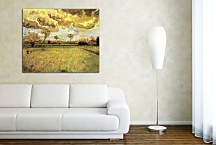  Vincent van Gogh obraz Landscape under a Stormy Sky zs18407