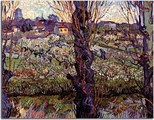 Vincent van Gogh obraz - Orchard in Bloom with Poplars zs18421