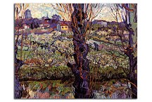 Vincent van Gogh obraz - Orchard in Bloom with Poplars zs18421