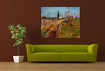  Vincent van Gogh obraz - Path Through a Field with Willows zs18427