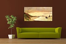 Reprodukcia Claude Monet - Seascape at Saintes-Maries zs18454