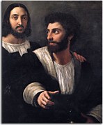 Reprodukcia na plátne Rafael - Self Portrait Dedicated to Paul Gauguin zs18455