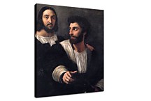 Reprodukcia na plátne Rafael - Self Portrait Dedicated to Paul Gauguin zs18455